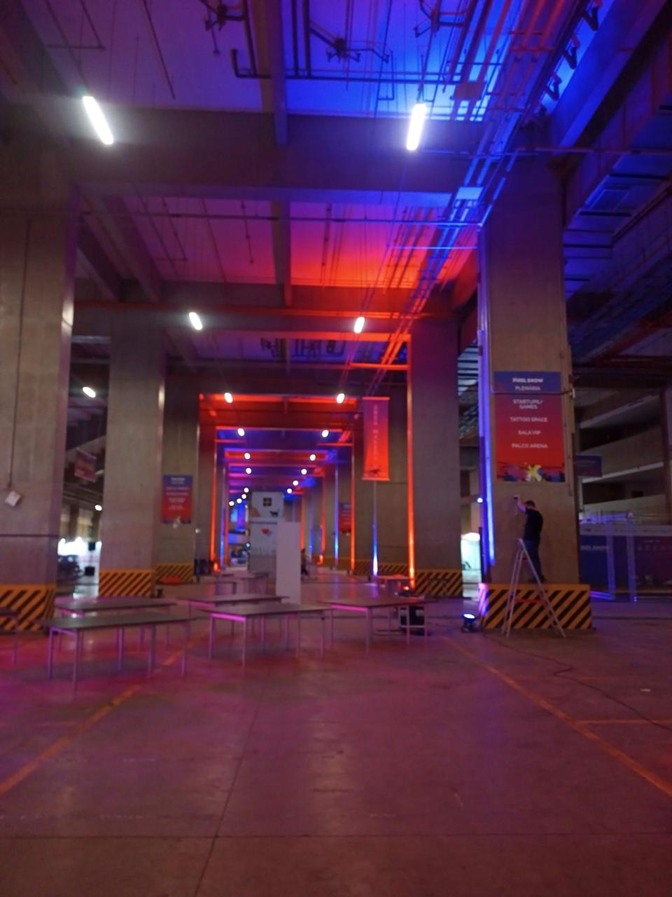 Estrutura montada para o Pixel Show no Estádio Mané Garrincha em Brasília 10